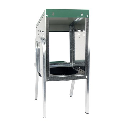 14640 - Animal Accessories - Nesting Box Metal Rollaway Battery Hole Single Row, Single Sided with Legs - 1 - Austral Ag