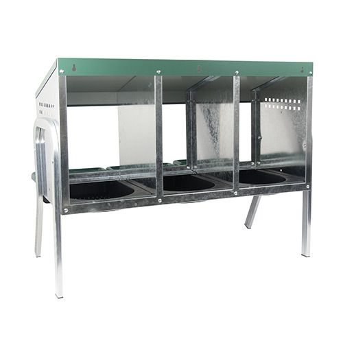 14642 - Animal Accessories - Nesting Box Metal Rollaway Battery Hole Single Row, Single Sided with Legs - 3 - Austral Ag