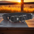 13988 - Animal Accessories - Nylon Double Ring Dog Collar Premium - Black - Medium - Austral Ag