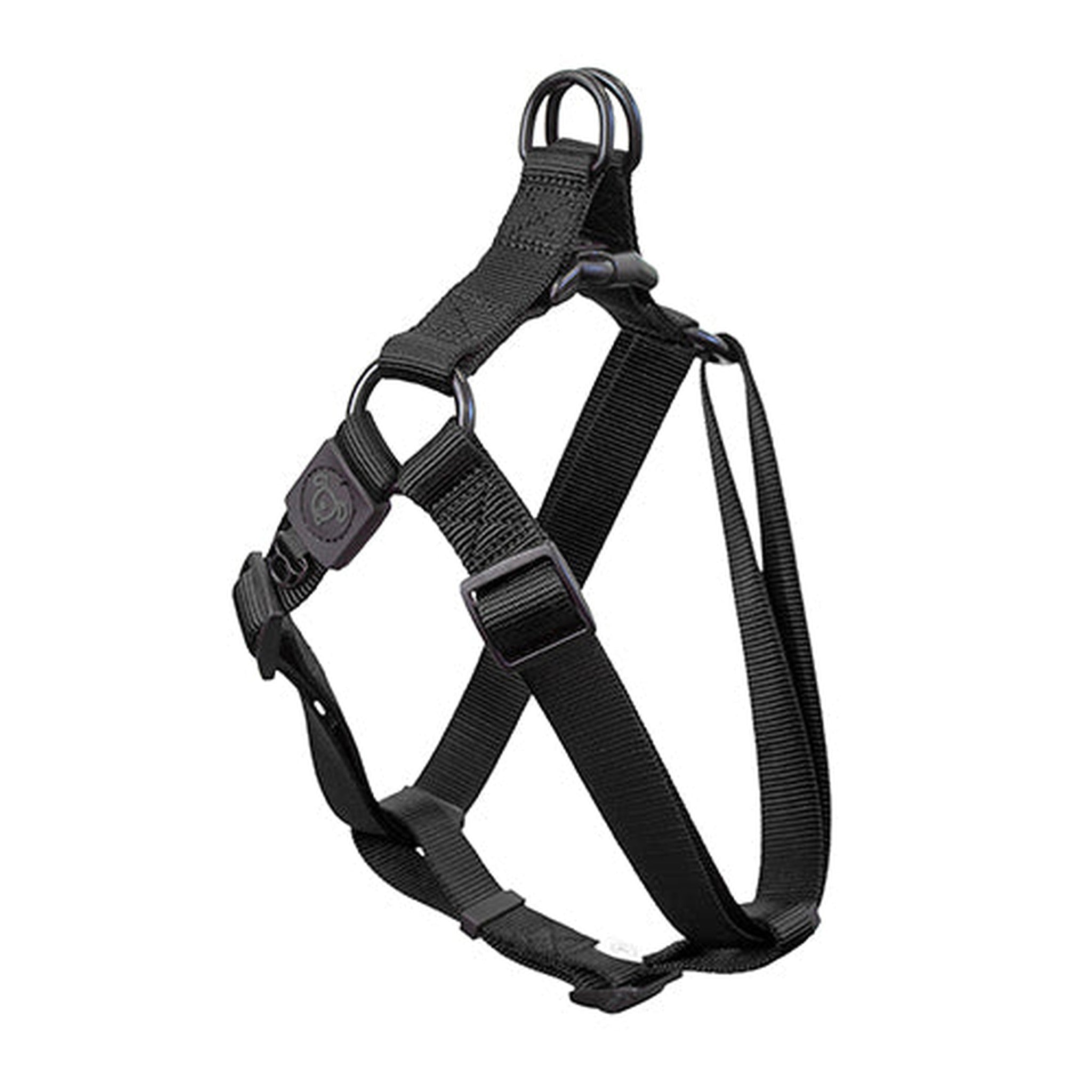 14028 - Animal Accessories - Nylon Step in Harness Premium - Black - Large - Austral Ag
