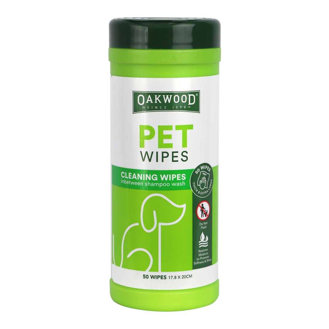 14353 - Animal Accessories - Oakwood Pet Cleaning Wipes 50 Pack - Austral Ag