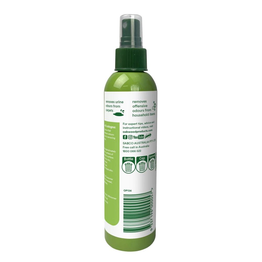 14355 - Animal Accessories - Oakwood Pet Odour Eliminator Cologne Spray 200ml - Austral Ag