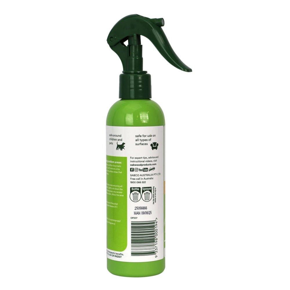 14354 - Animal Accessories - Oakwood Pet Urine Stain and Odour Remover 250ml - Austral Ag