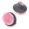 11468 - Animal Accessories - PALM BRUSH SOFT - Grey/Pink - Austral Ag