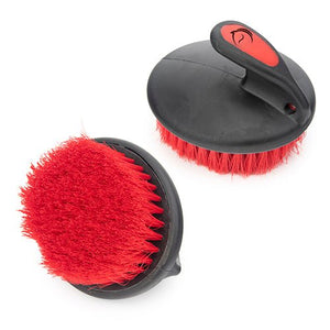 11471 - Animal Accessories - PALM BRUSH SOFT - Red/Black - Austral Ag