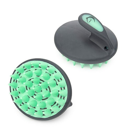 Palm Curry Comb with Rubber Bristles - Animal Accessories - Austral Ag