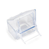 14695 - Animal Accessories - Plastic Bird Feeder - Square with Hood & Perch - Austral Ag