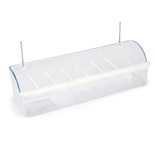 14697 - Animal Accessories - Plastic Bird Feeder with Dividers - 22cm - Austral Ag