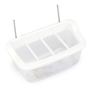 14696 - Animal Accessories - Plastic Bird Feeder with Dividers - 9cm - Austral Ag