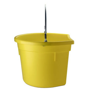18572 - Animal Accessories - Plastic Flat Back Bucket with Metal Handle - Purple - 20 Litre - Austral Ag