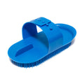 13182 - Animal Accessories - Plastic Massage Curry Comb - Blue - Large - Austral Ag