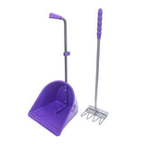 13641 - Hardware - Plastic Pooper Scoop Set - Purple - Austral Ag