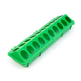 14575 - Animal Accessories - Plastic Poultry Feed Trough with Holes - Green - 20 - Austral Ag