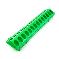 14576 - Animal Accessories - Plastic Poultry Feed Trough with Holes - Green - 28 - Austral Ag