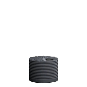 17291 - Tanks - Poly Rainwater Tank Low Profile 1,100L - Metal Grey - Austral Ag