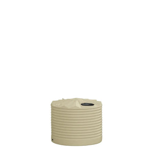 17298 - Tanks - Poly Rainwater Tank Low Profile 1,100L - Smooth Cream - Austral Ag
