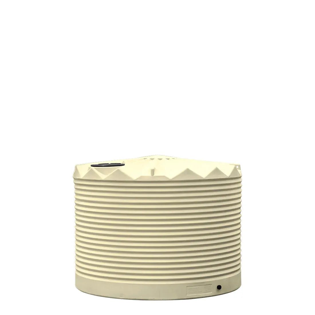 17490 - Tanks - Poly Rainwater Tank Low Profile 5,000L - Smooth Cream - Austral Ag