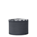 17483 - Tanks - Poly Rainwater Tank Low Profile 5,000L - Metal Grey - Austral Ag