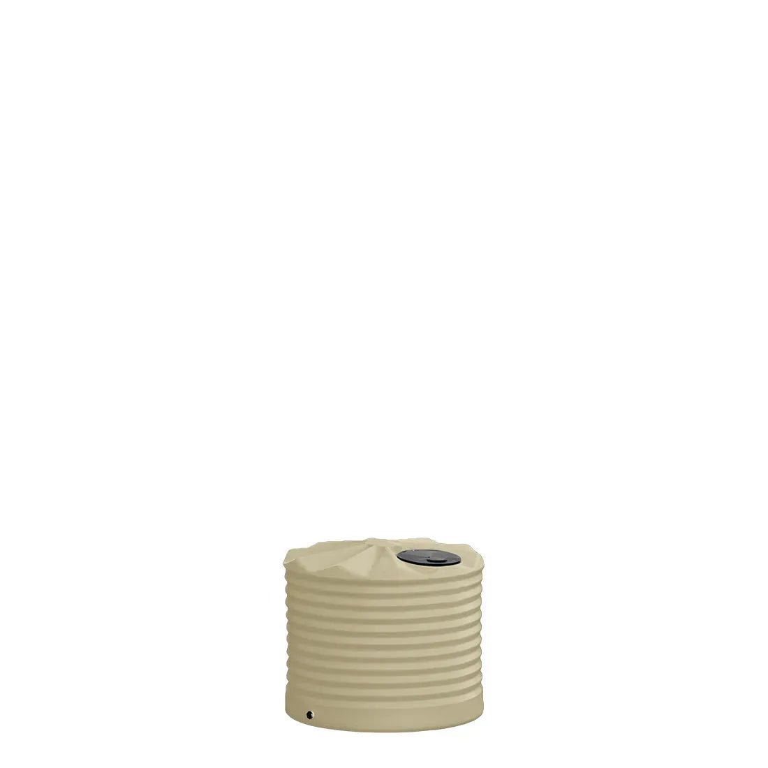 17202 - Tanks - Poly Rainwater Tank Low Profile 550L - Smooth Cream - Austral Ag