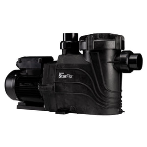 Black pump with 'StarFlo' branding on a white background
