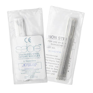 15674 - Animal Health - Post Mortem Straight Needles (122) - 4" - Austral Ag