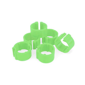14607 - Livestock - Poultry Leg Rings 24 Pk - 15mm - Green - Austral Ag
