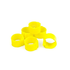 14604 - Livestock - Poultry Leg Rings 24 Pk - 12mm - Yellow - Austral Ag