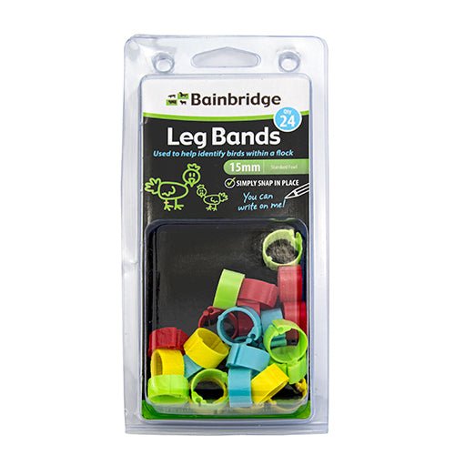 14610 - Livestock - Poultry Leg Rings Mixed Colours 24 Pk - 16mm - Austral Ag