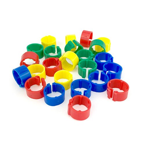 14610 - Livestock - Poultry Leg Rings Mixed Colours 24 Pk - 16mm - Austral Ag
