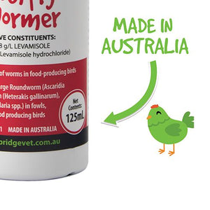 14497 - Animal Health - Poultry Wormer Treatment - 125ml - Austral Ag
