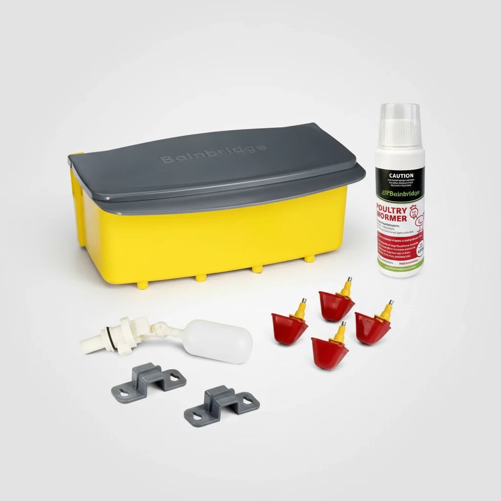 Poultry Care Bundle: Waterer & Wormer Kit
