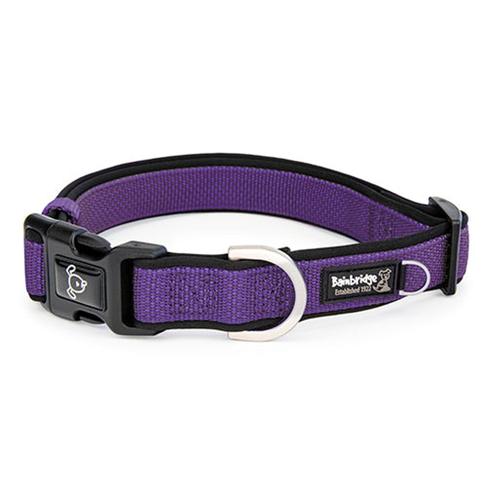 14061 - Animal Accessories - Premium Sport Dog Collar with Neoprene - Purple - XS - Austral Ag