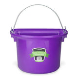 18592 - Animal Accessories - Rail Hanging Flat Back Bucket with Metal Handle - Purple - 12 Litre - Austral Ag