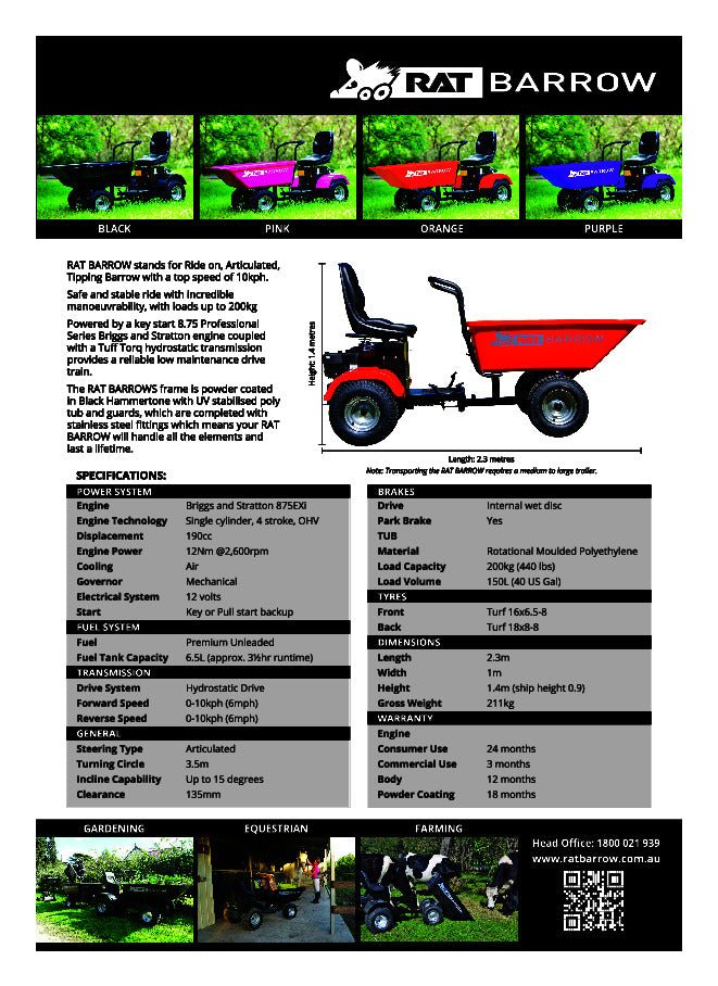 RAT Barrow - Hardware - Austral Ag