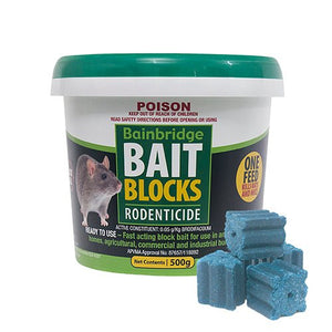 Rat & Mouse Bait Blocks Brodifacoum Rodenticide - Hardware - Austral Ag