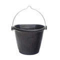 18561 - Animal Accessories - Recycled Rubber Flat Back Bucket - 18L - Austral Ag