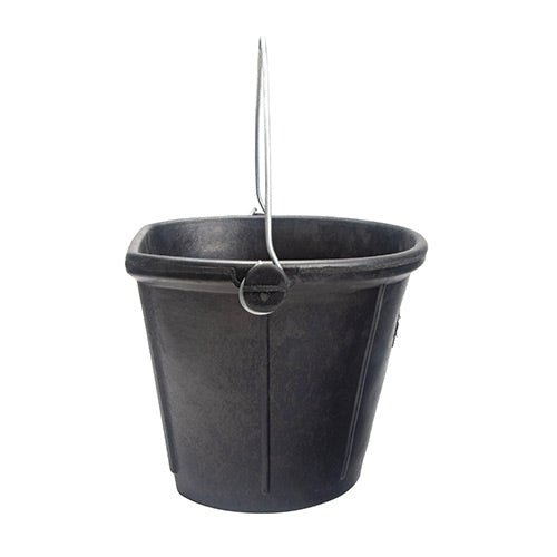 18561 - Animal Accessories - Recycled Rubber Flat Back Bucket - 18L - Austral Ag