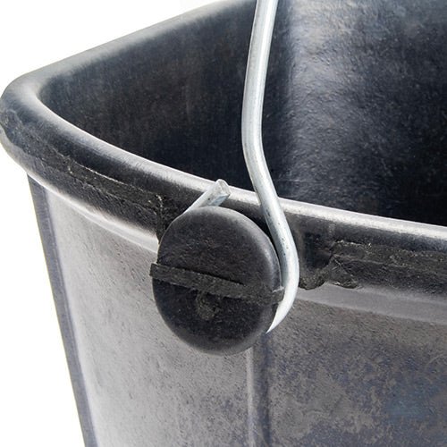 18561 - Animal Accessories - Recycled Rubber Flat Back Bucket - 18L - Austral Ag
