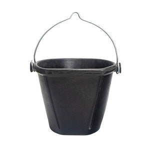 18561 - Animal Accessories - Recycled Rubber Flat Back Bucket - 18L - Austral Ag