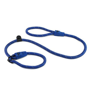 14270 - Animal Accessories - Reflective Rope Dog Lead Slip and Stopper - Blue - 13mm x 120cm - Austral Ag