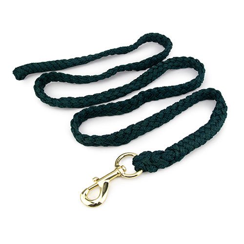 13850 - Animal Accessories - Rope Lead with Brass Snap - Green - 2m - Austral Ag