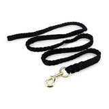13847 - Animal Accessories - Rope Lead with Brass Snap - Black - 2m - Austral Ag