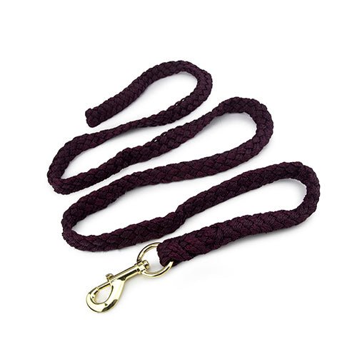 13851 - Animal Accessories - Rope Lead with Brass Snap - Purple - 2m - Austral Ag