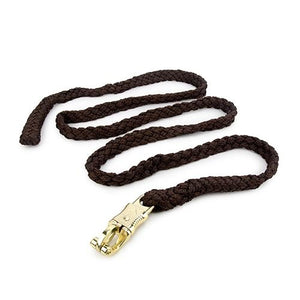13854 - Animal Accessories - Rope Lead with Panic Snap - Brown - 2m - Austral Ag