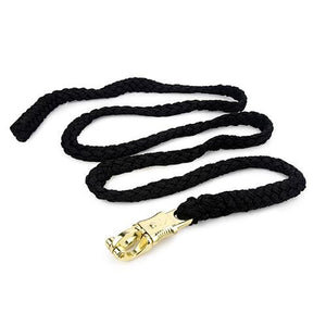 13852 - Animal Accessories - Rope Lead with Panic Snap - Black - 2m - Austral Ag