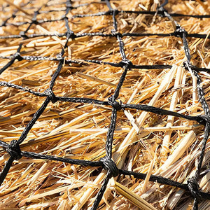 13741 - Animal Accessories - Round Bale Hay Net Knotted - 4'x 4' - Austral Ag