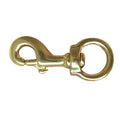 13539 - Hardware - Round Eye Swivel Hook Brass Snap - 25mm - Austral Ag