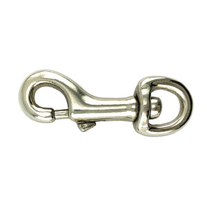 13552 - Hardware - Round Swivel Eye Snaphook Nickel Plated - 25mm - Austral Ag