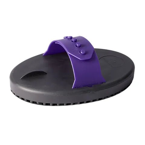 15364 - Animal Accessories - Rubber Curry Comb - Purple - Large - Austral Ag