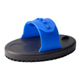 13187 - Animal Accessories - Rubber Curry Comb - Blue - Small - Austral Ag